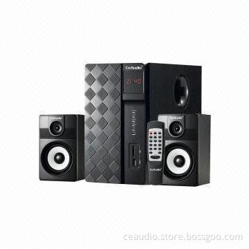 2.1CH Computer Speakers with USB, SD Card Reader and FM Radio